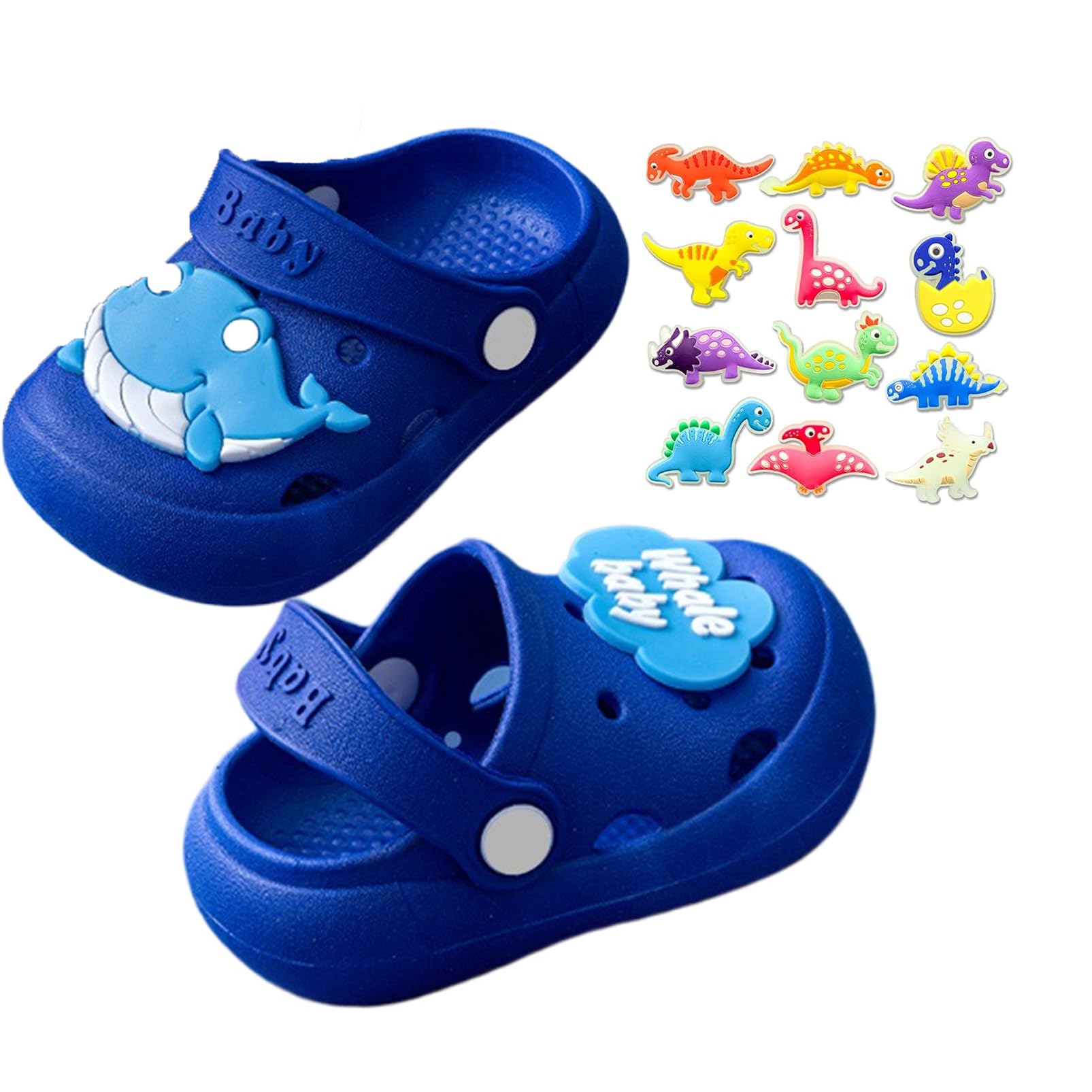 Sabots et Mules Enfants 12 Pcs Charmes de Chaussure Ensembles Été Fille Sabot Jardin Clog Antidérapant Unisexe Sabots Pantoufles Chaussures Garçon Sandales de Plage