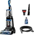BISSELL PowerClean TurboBrush Pet Upright Carpet Cleaner, Compact and Lightweight, 4-Row DeepReach PowerBrush, Removable Nozzle, StainProtect Formula Compatible, Pet Hair and Stain Removal, 3939C