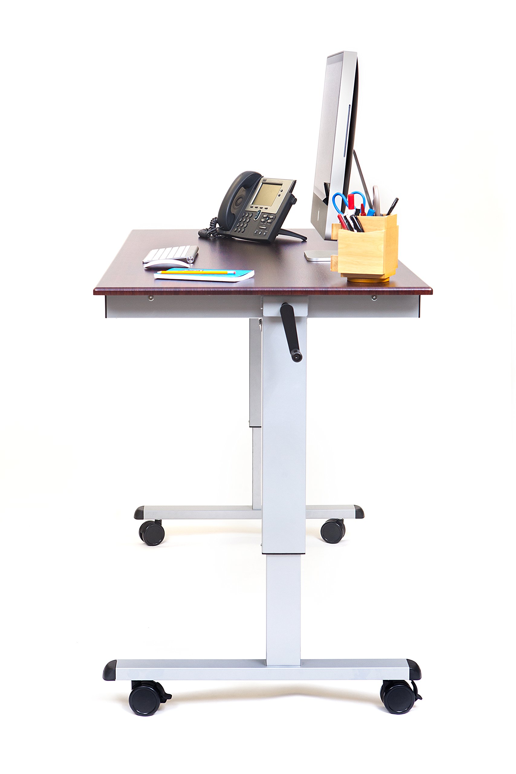 Luxor STANDUP-CF60-DW 60 High Speed Crank Adjustable Stand Up Desk — view 5