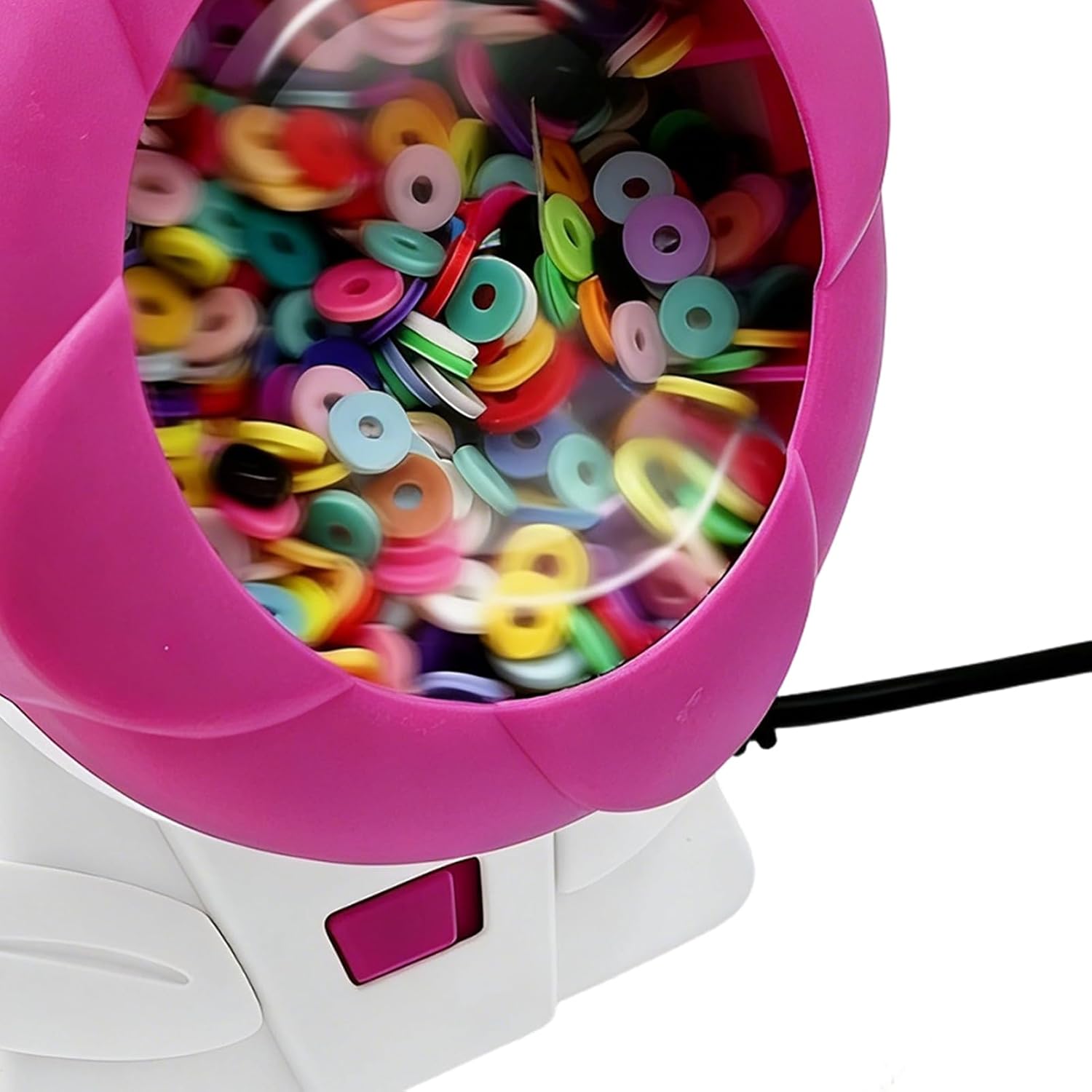 Automatic Bead Spinner, Professional Beading Machine, Cordless Tool with Easy Use Design, Aid for Kids & Beginners, Stylish Look with Finish, Holiday Craft Gear for Home
