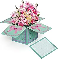 Vista 1 de Tarjetas de agradecimiento 3D desplegables. Tarjeta de regalo de cumpleaños con tarjeta de notas y sobre, perfecta para cumpleaños, agradecimiento