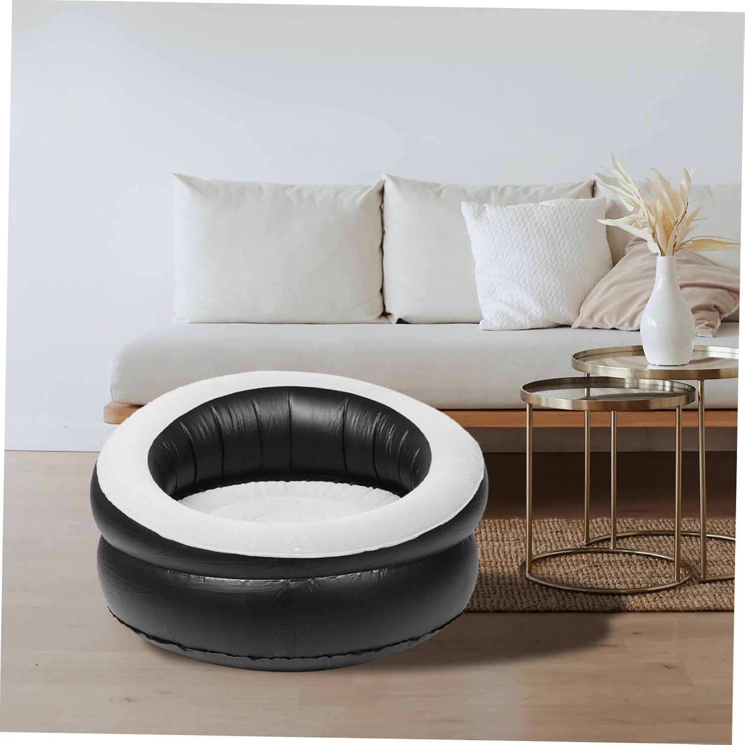 IMIKEYA Recliner Chair Sleeper Sofa Inflatable Chair Sofa Camping Air Couch Inflatable Portable Folding Lounger Blow Bed Foldable Couch PVC Corner