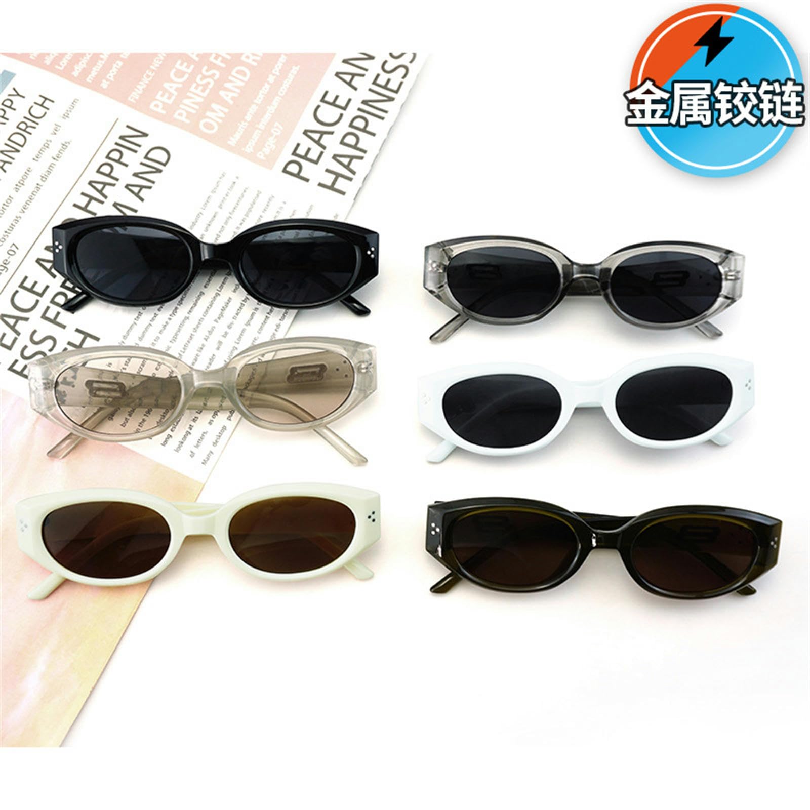 Occhiali da Sole da Donna Occhiali da Sole Street Street Fashion per Uomini E Donne, Occhiali da Sole dello Stesso Stile, Occhiali da Sole di Protezione UV-Verde Oliva