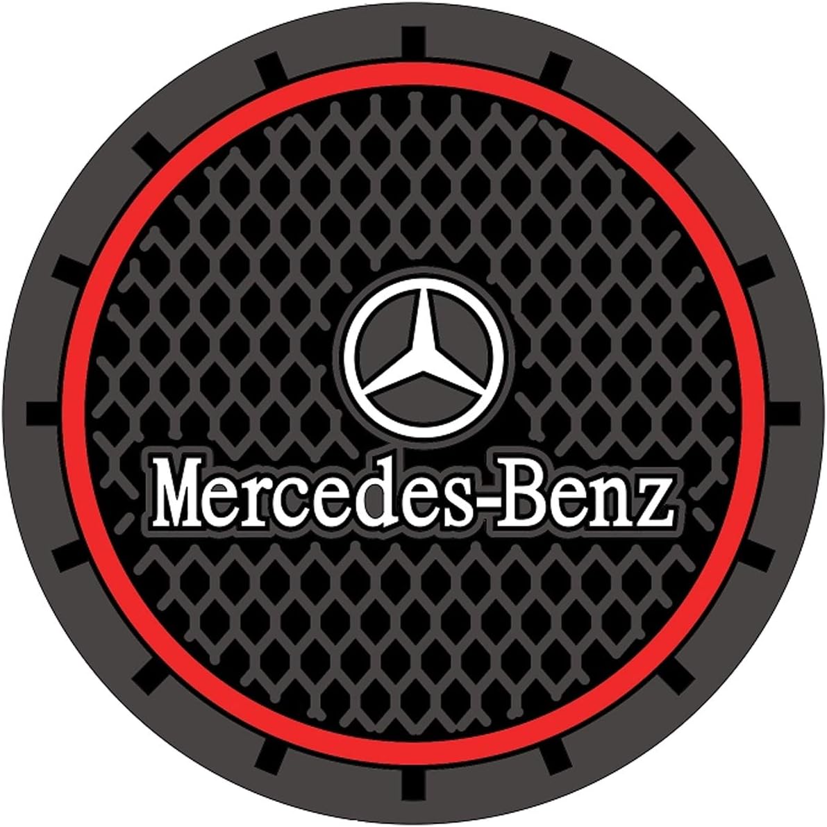 2 Pcs Car interior Anti Slip Cup Mat for Mercedes Benz Interior Accessories(2.75 Inch)