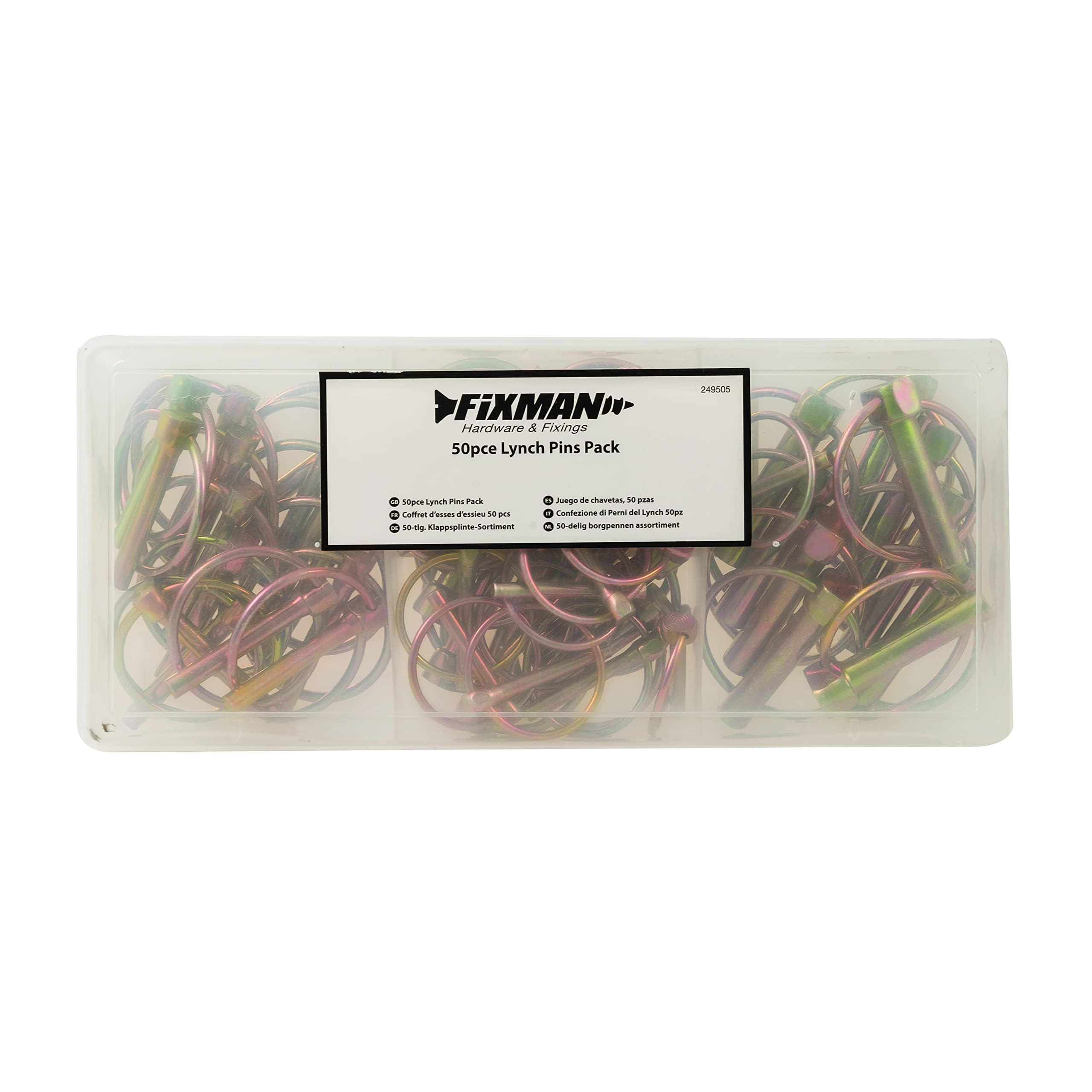 Fixman 249505 Coffret de Goupilles clips 50 pièces