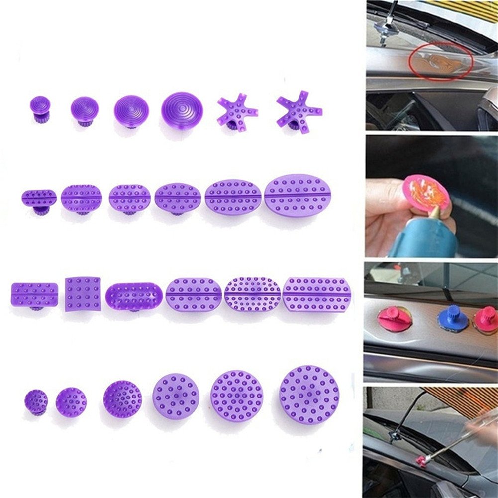 24pcs Glue Pulling Tabs Auto Body Dent Repair Kit - Paintless Dent Removal Tools For Cars, Hail Damage, DIY Fix - View #9