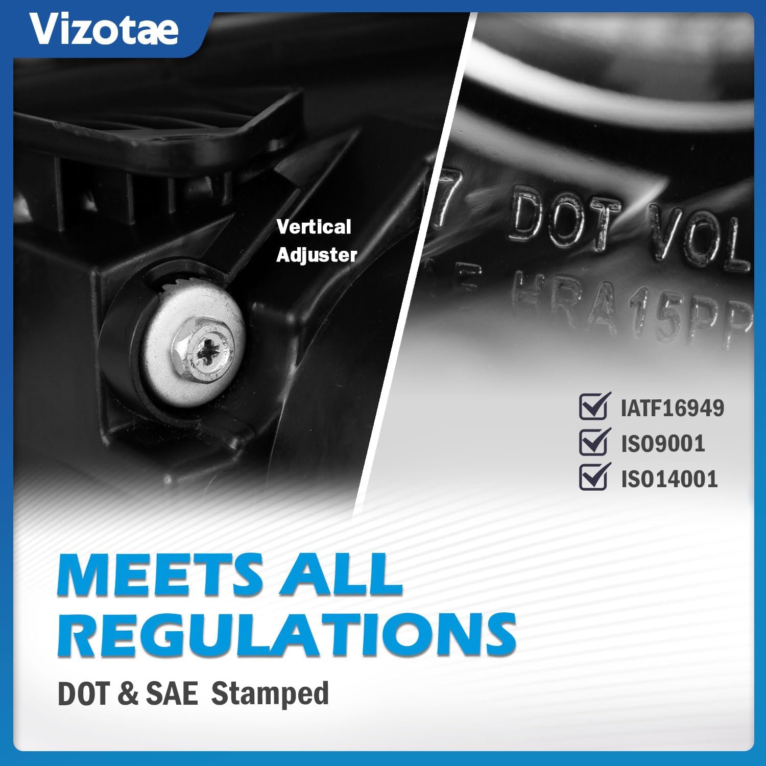 Headlights Assembly for 2004-2009 Mazda 3 Sedan Halogen Headlamp Replacement, High/Low Beam W/Bulbs, Driver&Passenger Side