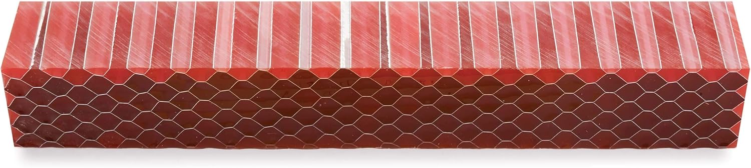 Woodriver Acrylic Honeycomb Pen Blank - Red