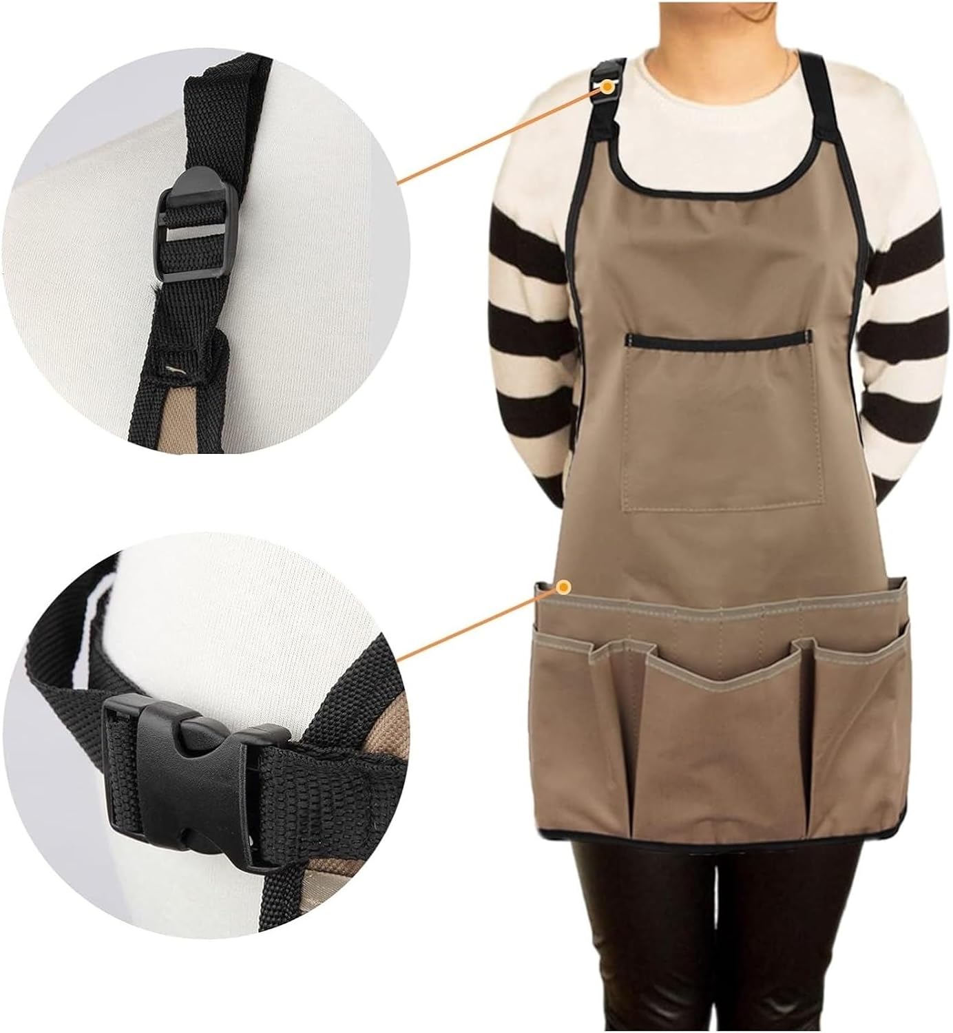 Gardening Apron With Large Pockets For Women