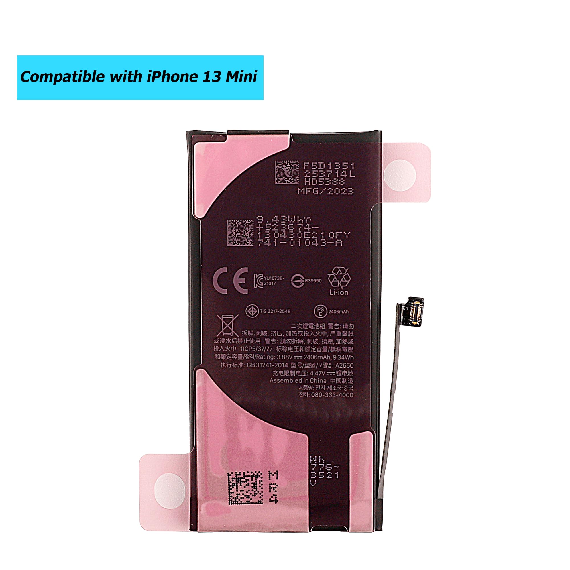 Amazon.com: Vvsialeek NEW A2660 Replacement Battery for iPhone 13