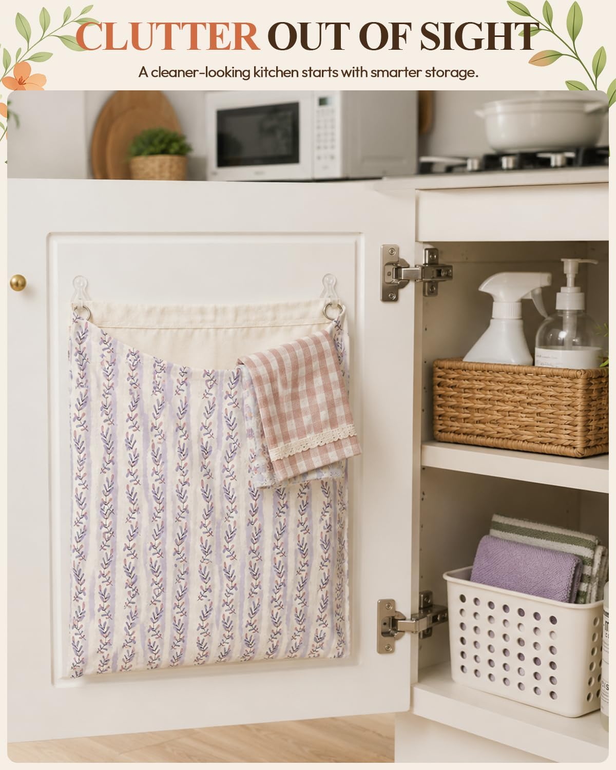 Reusable Dirty Rag Storage Bag, Kitchen Towel Hamper