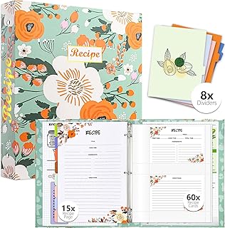 3 Ring Recipe Binder 8.5