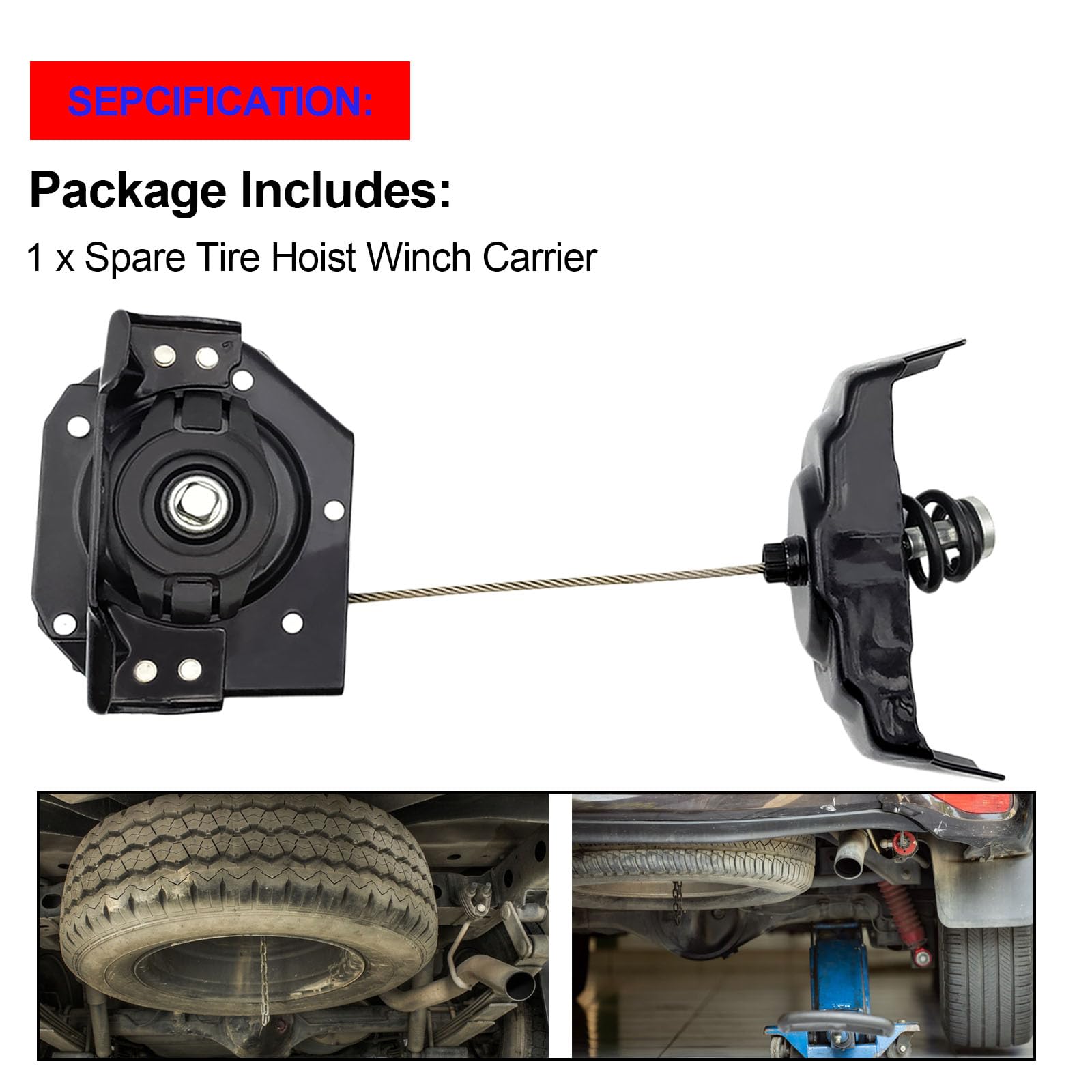 WMPHE Spare Tire Hoist Winch Carrier - Replacement For 924-517, Fits Chevy Avalanche, Suburban, Tahoe, GMC Yukon, Cadillac Escalade - View #10