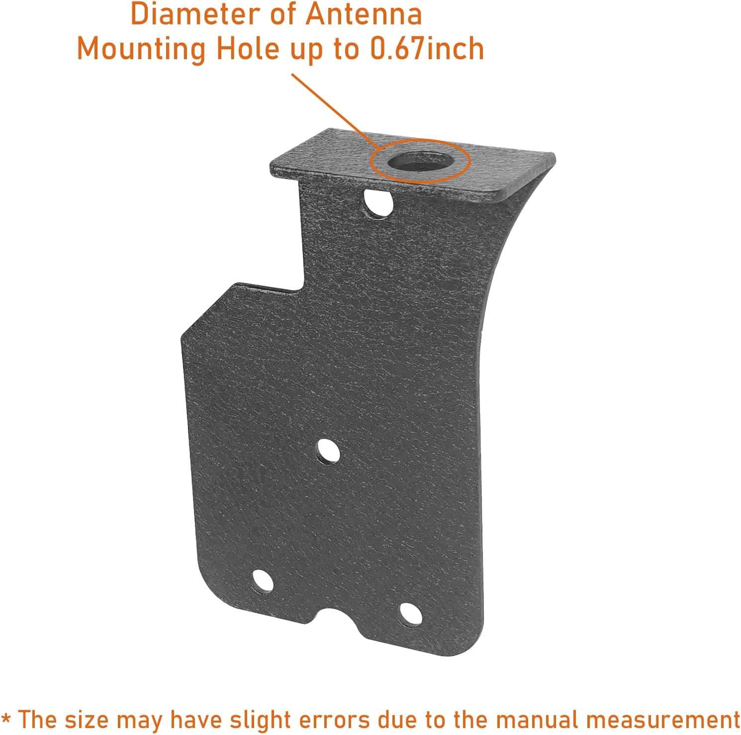 Hooke Road Wrangler TJ Auto CB Antenna Mount Bracket Holder for 1997-2006 Jeep Wrangler TJ