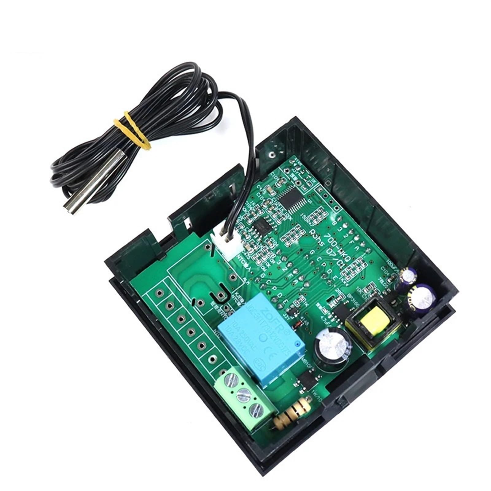 BIVOO Controlador de Temperatura Pid HD702, termostato Digital de Control de Temperatura, termorregulador 85-265vac con Sensor NTC 1m/3m(No Alarm with 1m NTC)
