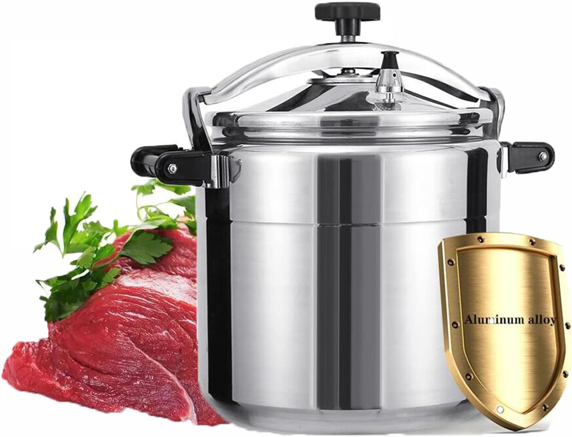 60 quart commercial very large pressure canners, Multifunction xplosion proof large steamer cooking pressure cookers,Suitable for large hotels kitchens,Aluminum pressure cooker/Gas stove,Open flame