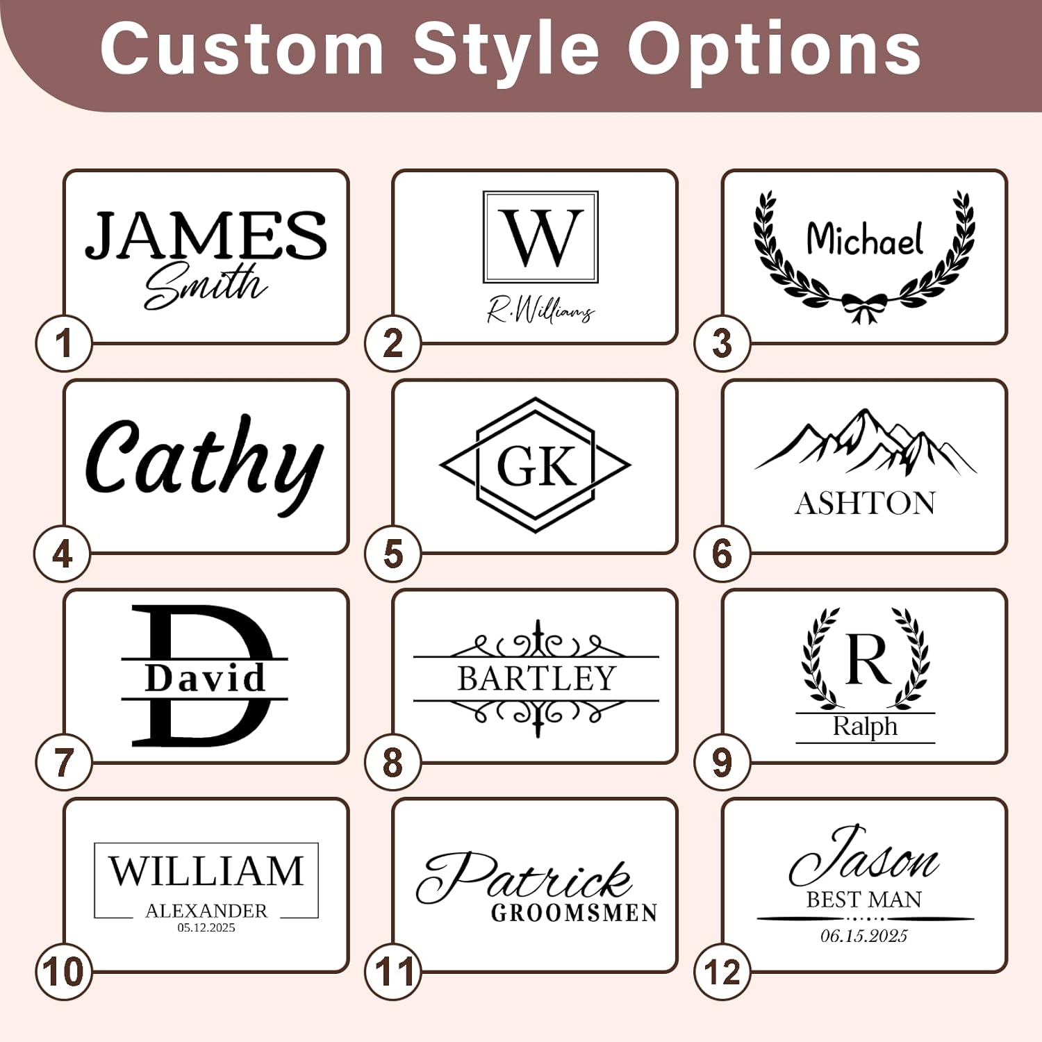 Personalized Leather Toiletry Bag for Men – Custom Engraved Shaving Dopp Kit with Name or Initial, Travel Gift for Groomsmen, Husband, Dad, Boyfriend, Birthday, Christmas, Anniversary, Gifts for Men