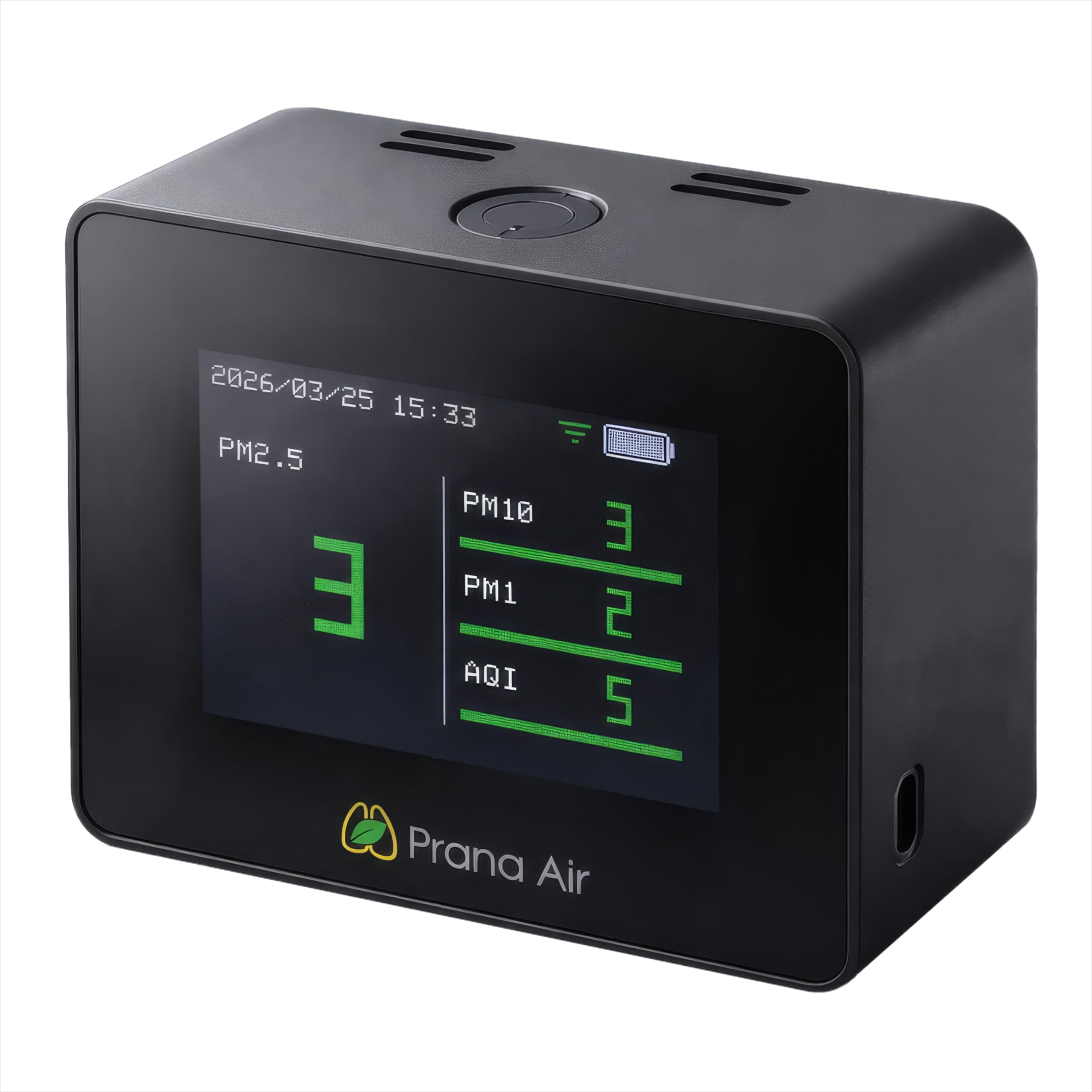 Prana Air Pocket PM2.5 Air Quality Monitor, WiFi, Portable AQI Meter with Real-Time Readings and Smart App Connectivity-image-11