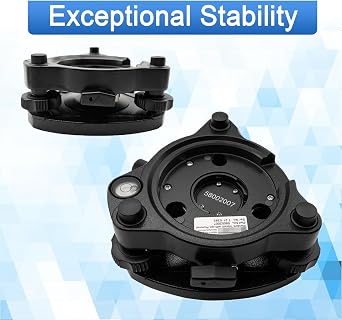 Black Optical Plummet Adapter for Trimble Measuring Device, Standard Tripod Thread, Mount