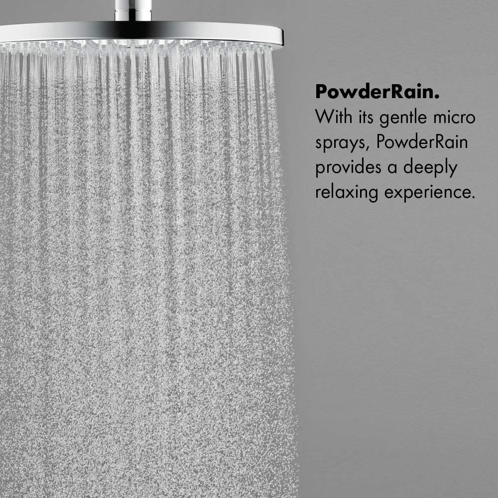 Exclusive Discount 60% Price hansgrohe Raindance S 7-inch Showerhead Upgrade Modern 1-Spray PowderRain Easy Clean with QuickClean in Brushed Nickel, 27656821