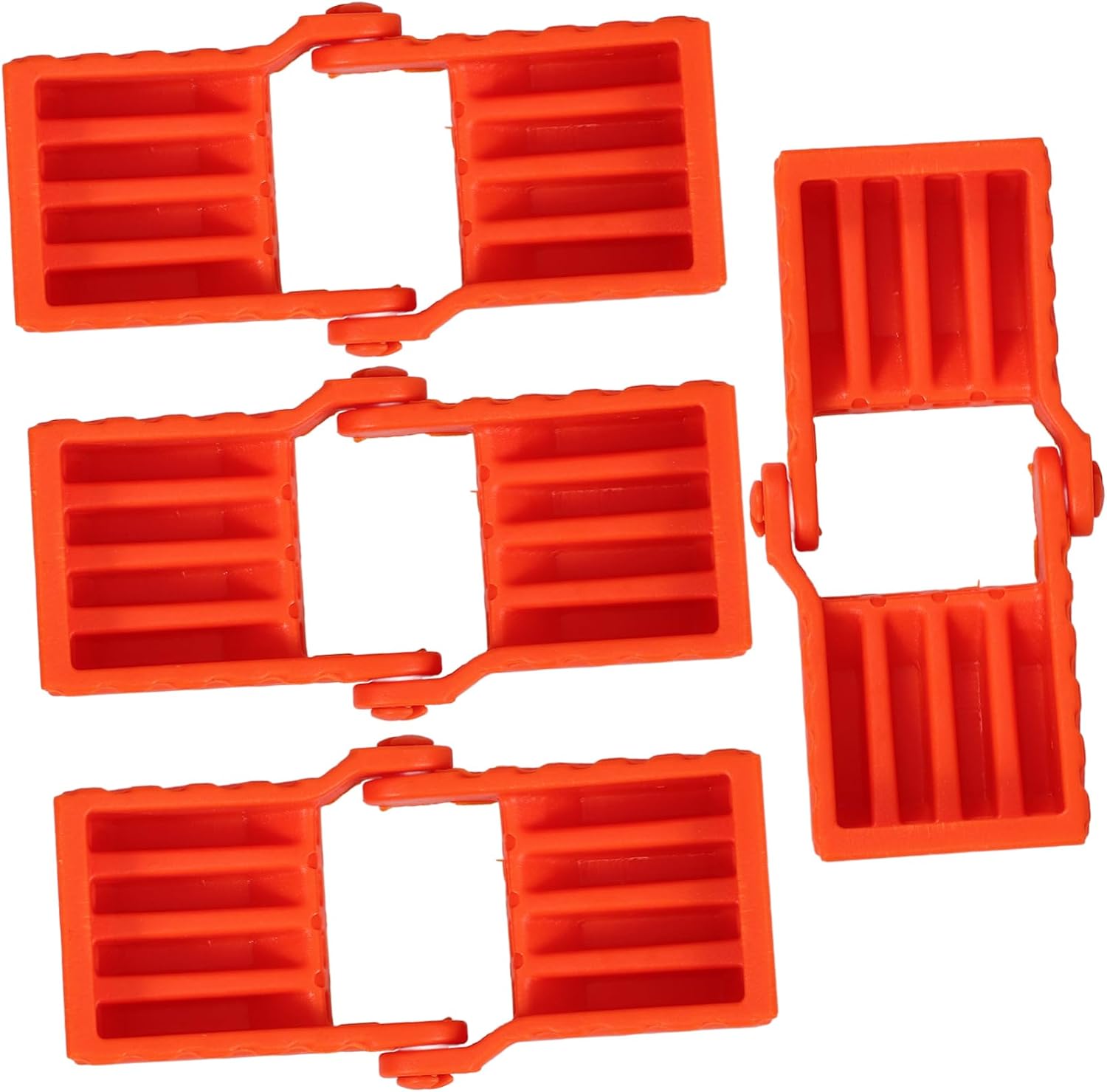VOSAREA 4pcs Woodworking Strap Clamps Blocks Quick Fixing Band Clamps Accessories for Secure Belt Clamping Easy Installation for DIY and Furniture Projects