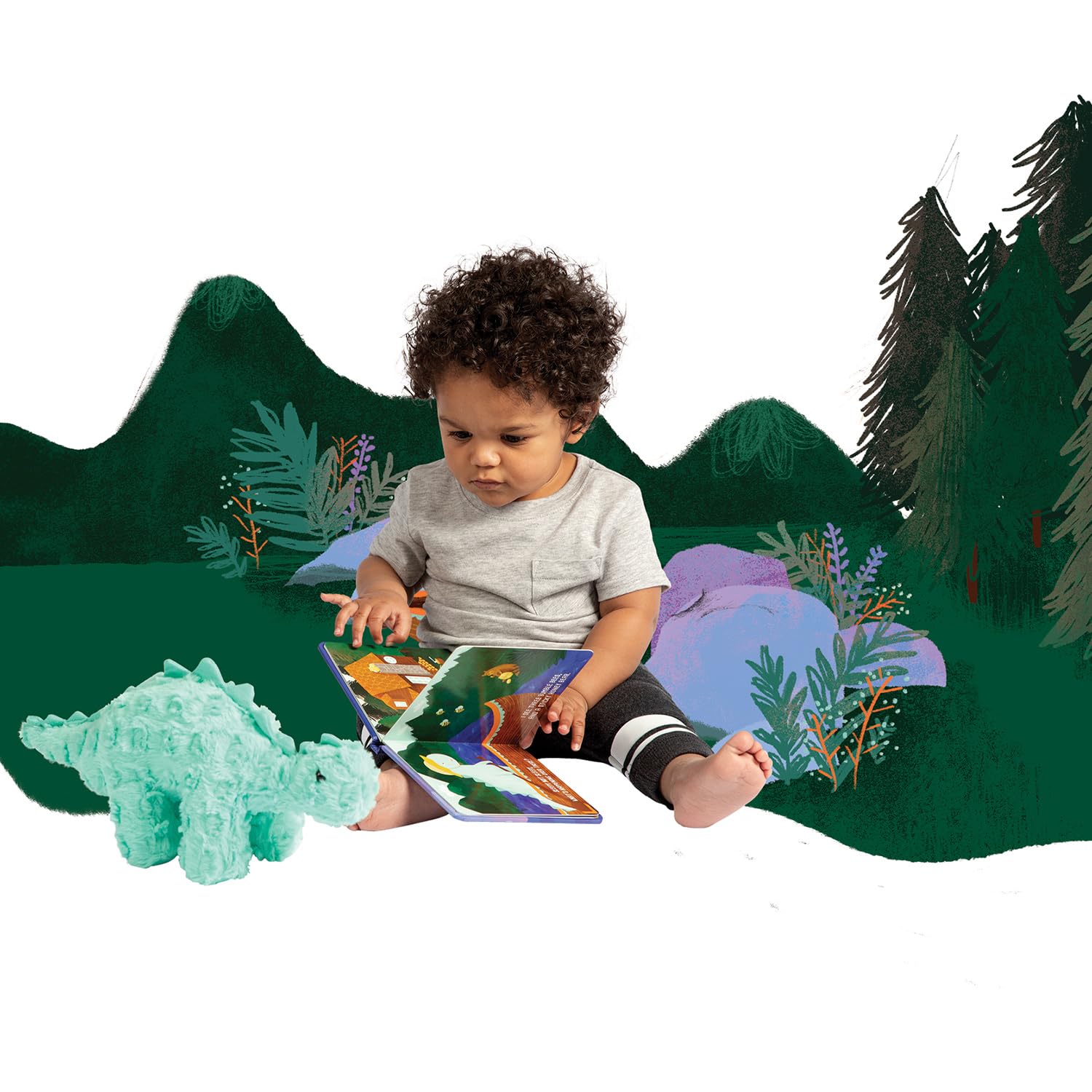 Little Jurassics – Peluche Dinosaure Chomp Par Manhattan Toy – Douce Et Câline Dès 1 An