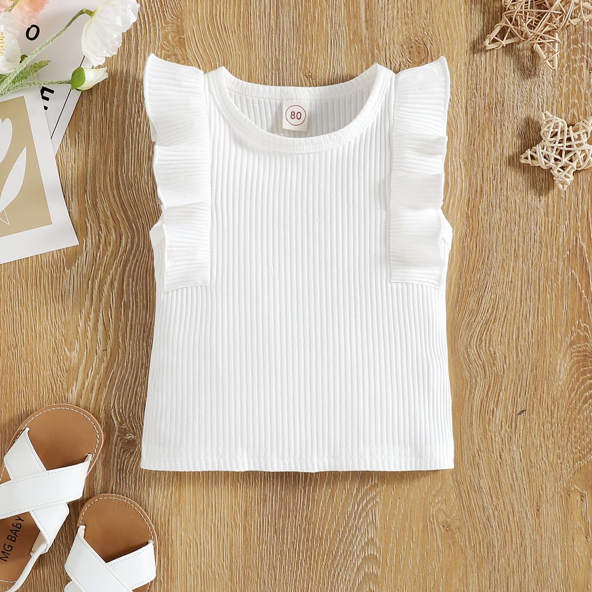 Kleinkind Baby Mädchen Outfits Rüschen Ärmellose Hemden Tops + Elegant Schleife Mini Rock 2 Stück Frühling Sommer Kleidung Sets