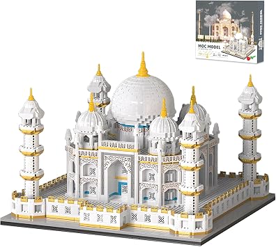 Architecture Taj Mahal Micro Mini Building Blocks Set,Landmarks Collection, Display Model Gift for Adults4030 Pieces