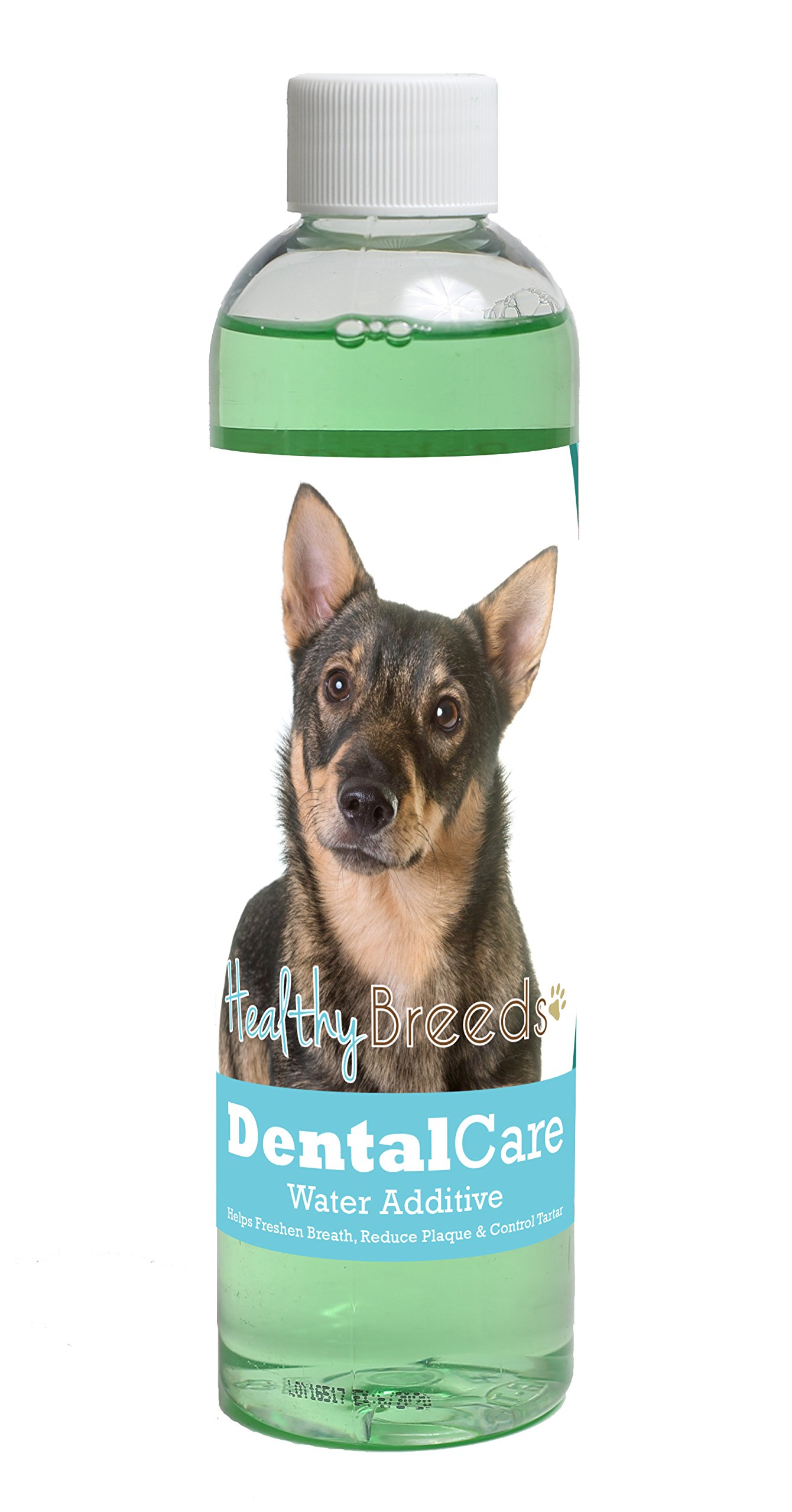 Healthy Breeds Dog Dental Care Water Additive for Swedish Vallhund - OVER 200 BREEDS - Easier Than Sticks Wipes Spray Chews &amp; Treats - Mint Flavor - 8 oz
