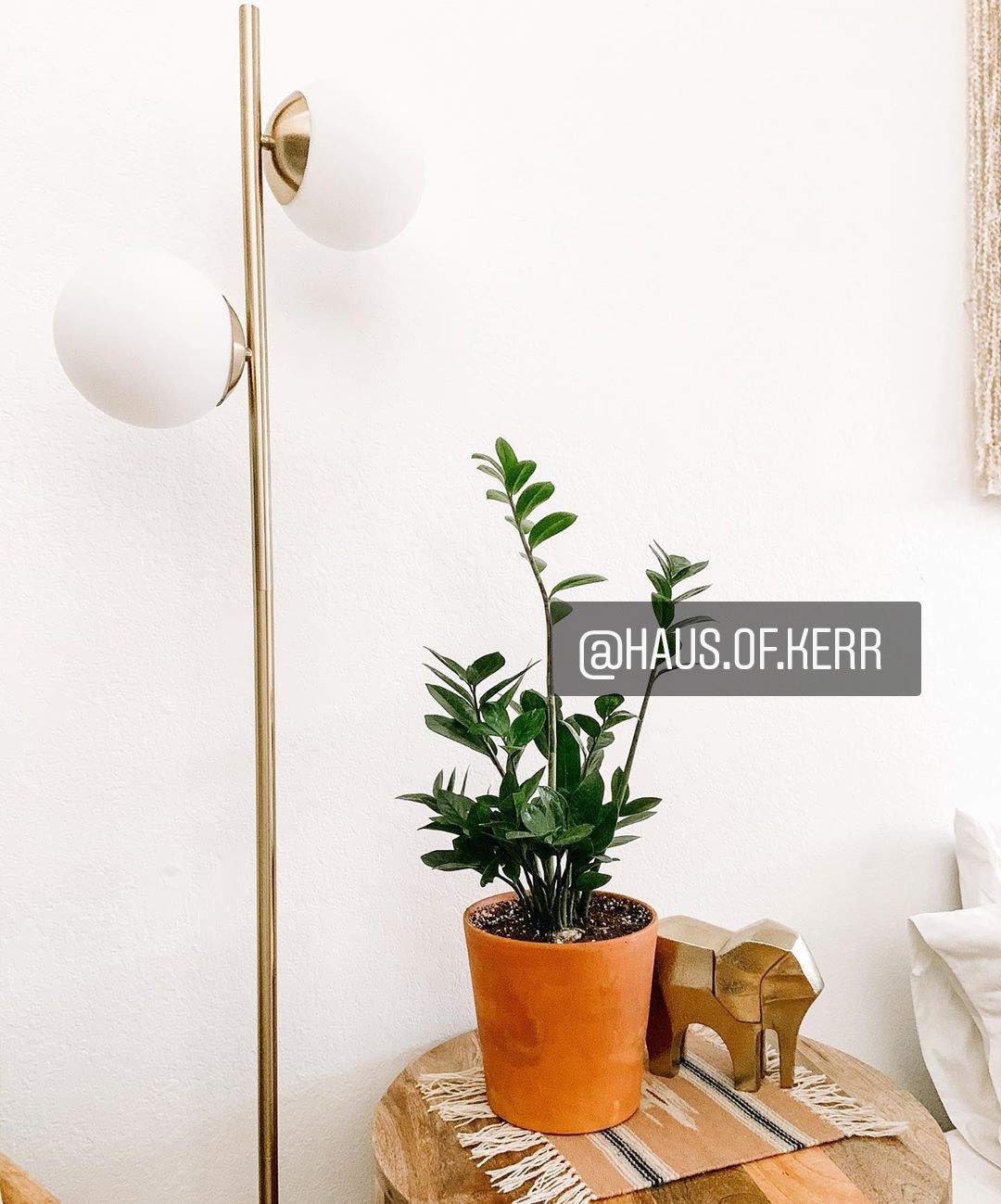 Brightech Sphere Mid-Century Modern Floor Lamp - 2 Globe LED Standing Lamp, Gold/Brass - View #9