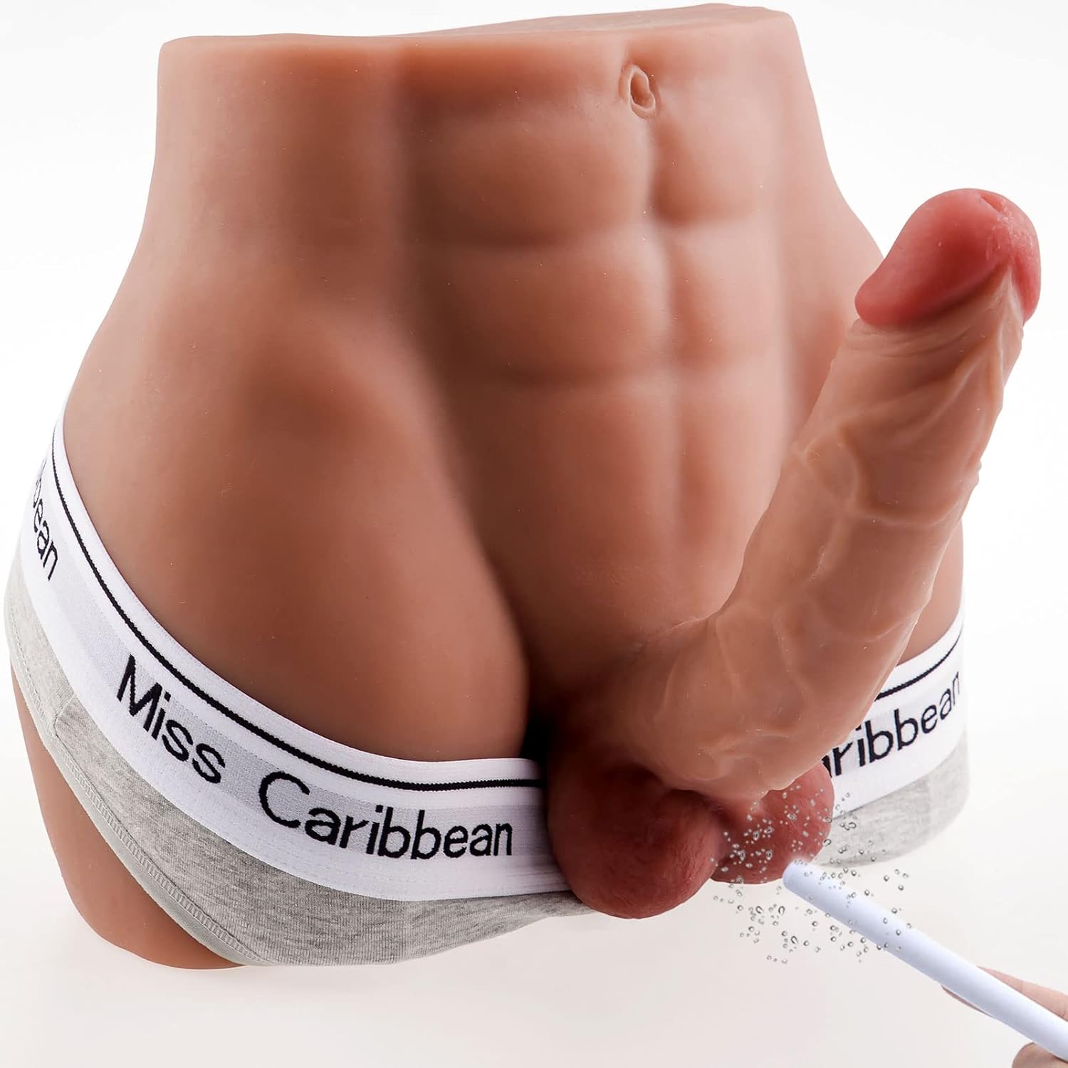 17LB Brown Adult Sex Torso Dildo Toys Realistic Sex for Women Male Blowup Dick Torso Dolls with Tight Anus for Gay Men Butt Sex Realistic Male Anal Mastubrator with Massive Penis for Women Men Gay