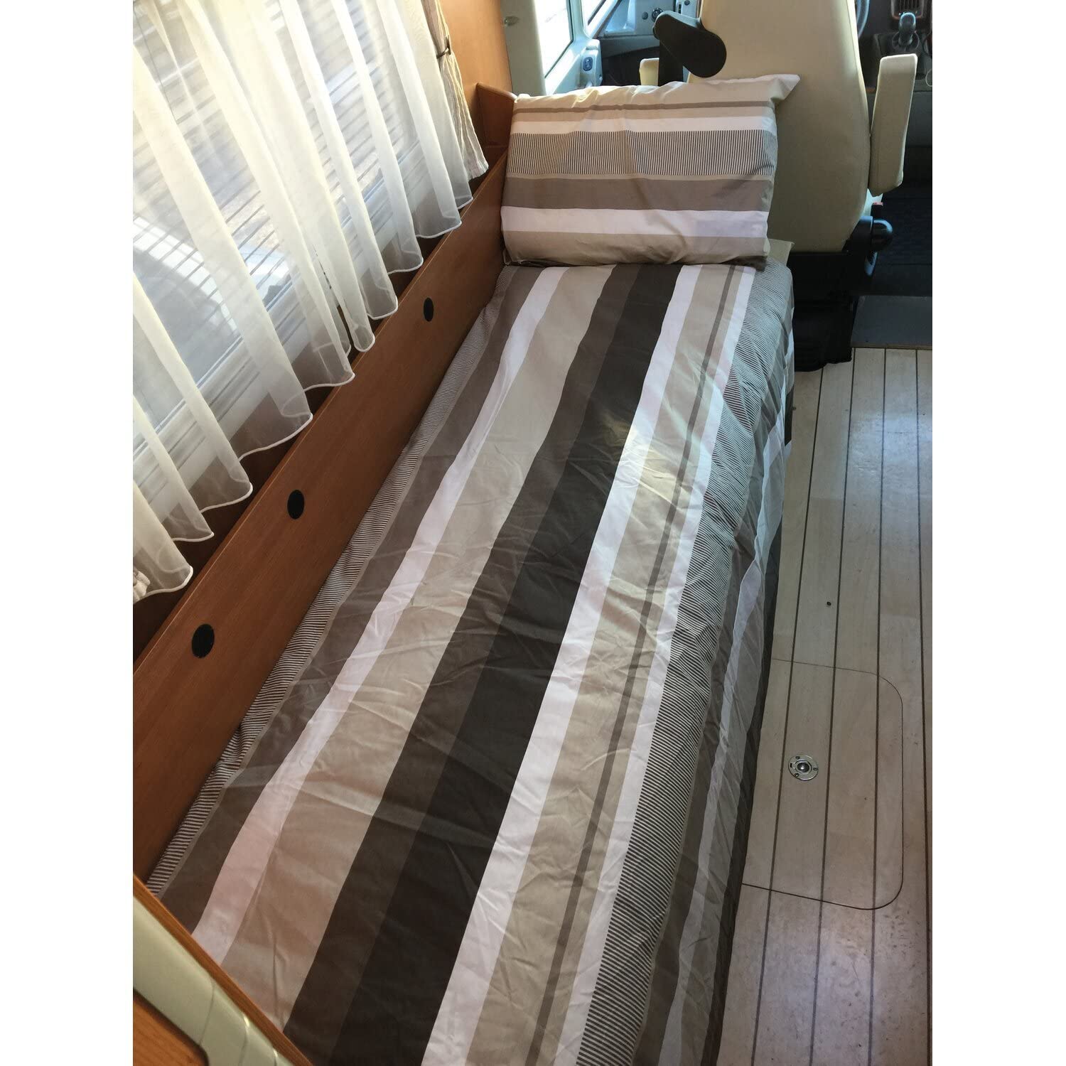 Duvalay Couchage Grand Confort : Coffee Cream - 77 x 190 x 2,5 cm (Couette 190 x 135 cm)