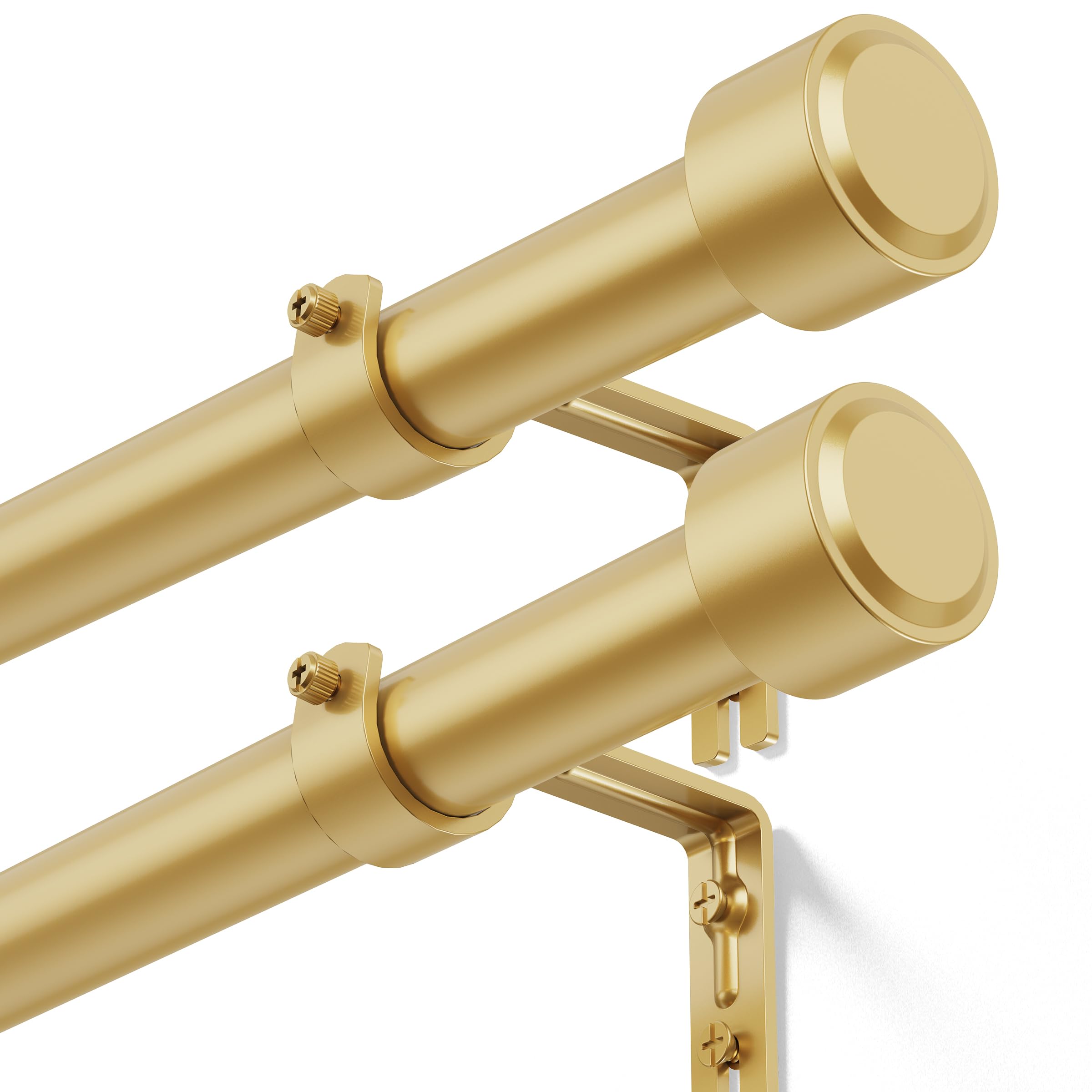 Gold Curtain Rod - 32-144 Inch, Heavy Duty -10 Gold Curtain Rod - 32-144 Inch, Heavy Duty -10