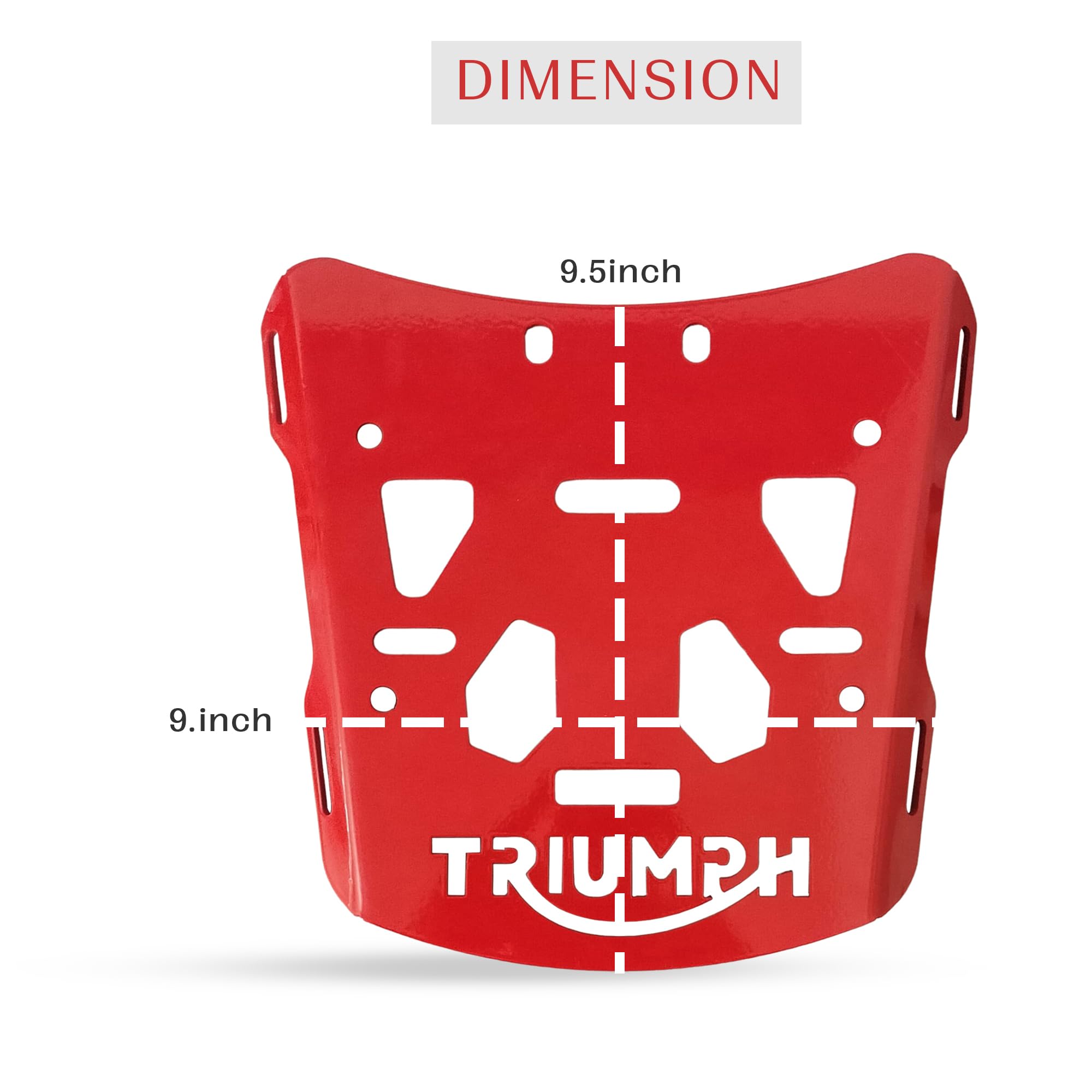ASRYD Triumph Back Carrier Luggage Rack Expedition Backrack Speed 400 Bike