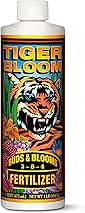 FoxFarm Tiger Bloom Liquid Fertilizer Concentrate - Fast Acting Formula for Vicious Growth with Phosphorus - Encourages Fruit, Flower & Bud Development, NPK 2-8-4 (Pint)