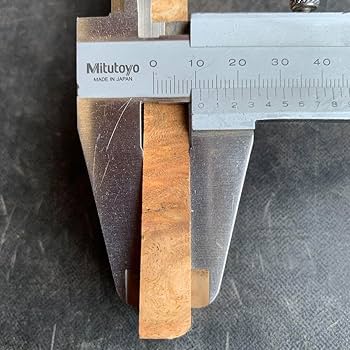 Amazon.co.jp: 花梨 瘤 紅白白 端材薄板 2枚組 10／11ミリ 0801