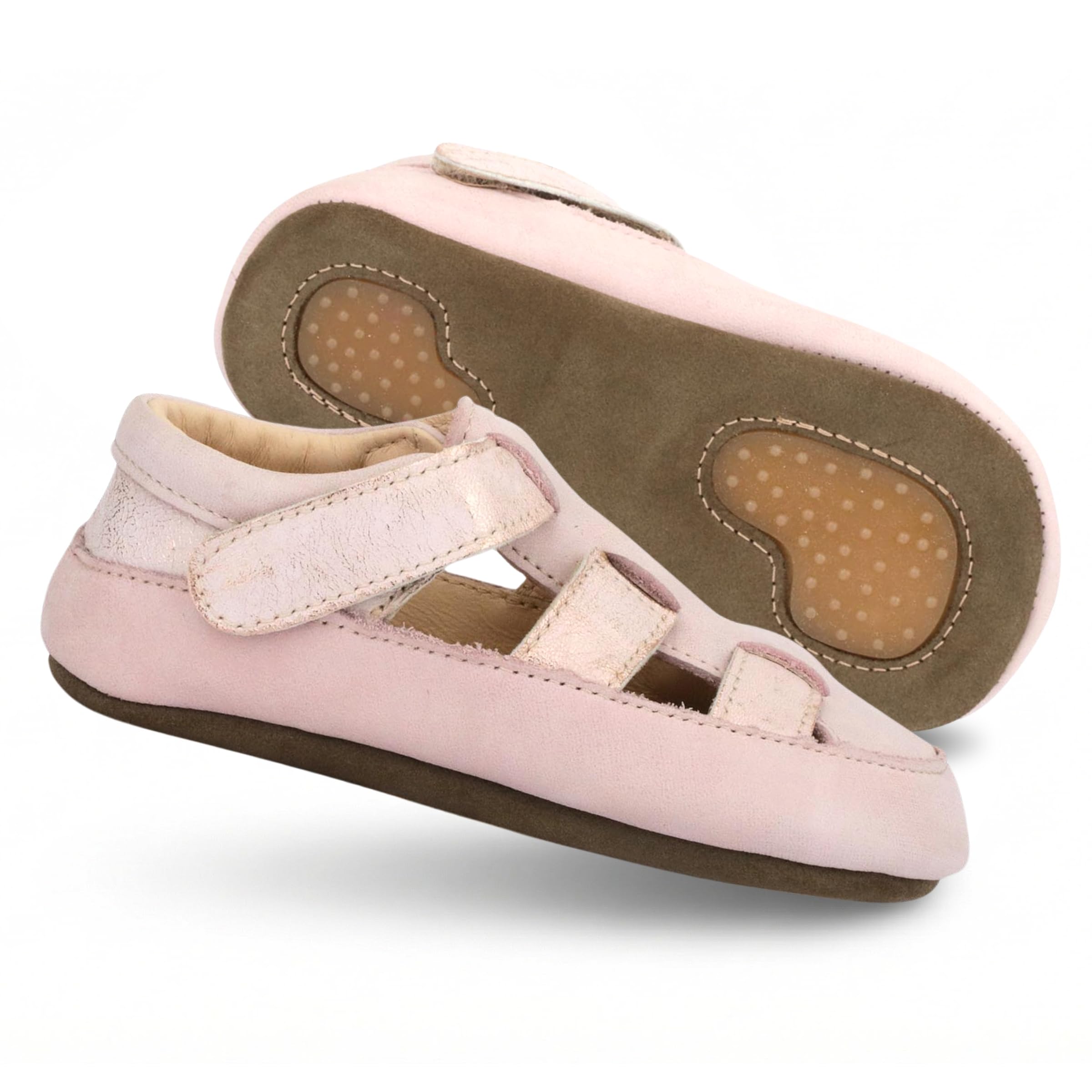 Obex pantofole da bambino in pelle antiscivolo primi passi EU 19-32
