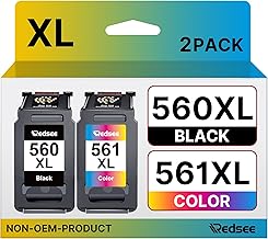 560XL 561XL Compatible Ink Cartridge Ink Cartridge for Canon 560 and 561 XL PG-560XL CL-561XL for Canon Pixma TS7450 TS7451 TS5350 TS5351 TS5352 TS5353 (Black and Colour)