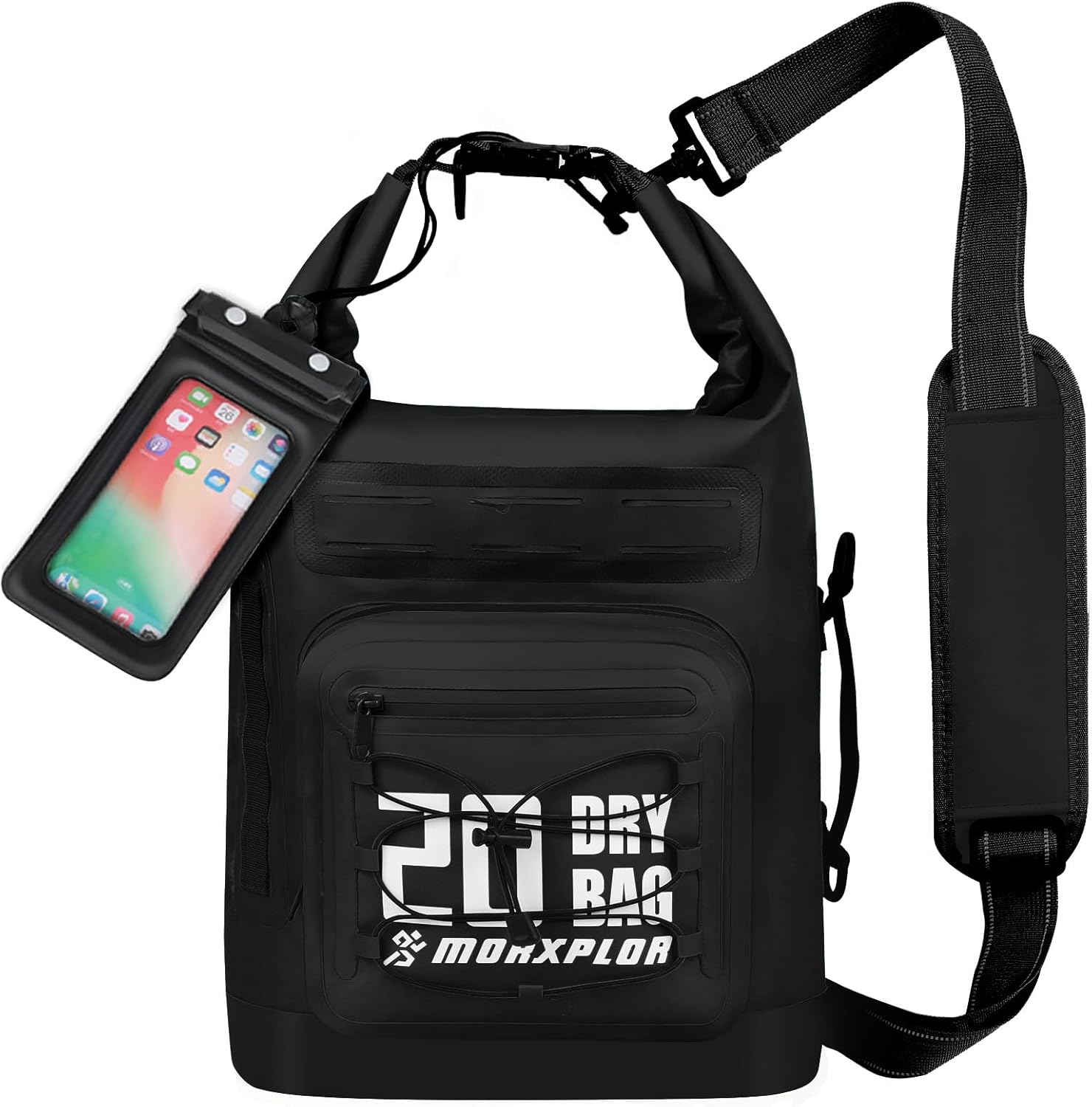 MORXPLOR Dry Bag Waterproof,5L/10L/20L/30L/40L/55L Roll Top Dry Bag Backpack with WaterProof Phone Case for Swim,Kayak