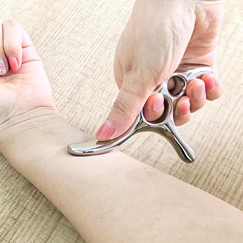 Miniatura 6 de BYYDDIY Gua Sha - Herramienta de masaje de punto de activación, protector de pulgar, masaje de tejido profundo, herramienta raspadora muscular (T)