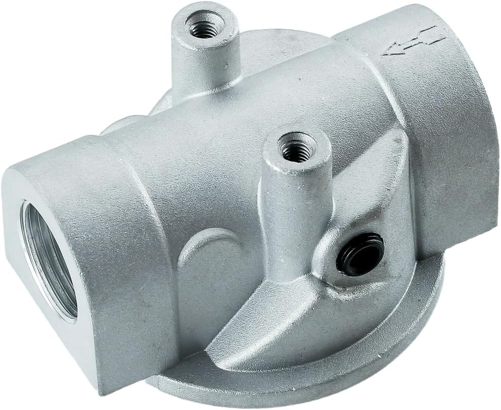 P561134 Hydraulic Filter Base, 3/4" NPT Ports, 1"-12 Thread, Hydraulic Return Line filter head Assembly Compatible with BT839-10, P551551, 51551, 1551, OB1318, P561136, AM106735, HH561134