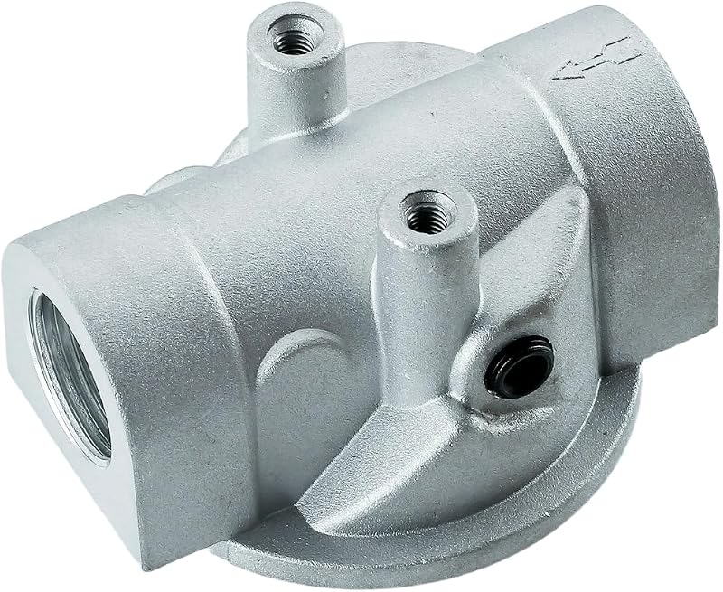 P561134 Hydraulic Filter Base, 3/4" NPT Ports, 1"-12 Thread, Hydraulic Return Line filter head Assembly Compatible with BT839-10, P551551, 51551, 1551, OB1318, P561136, AM106735, HH561134
