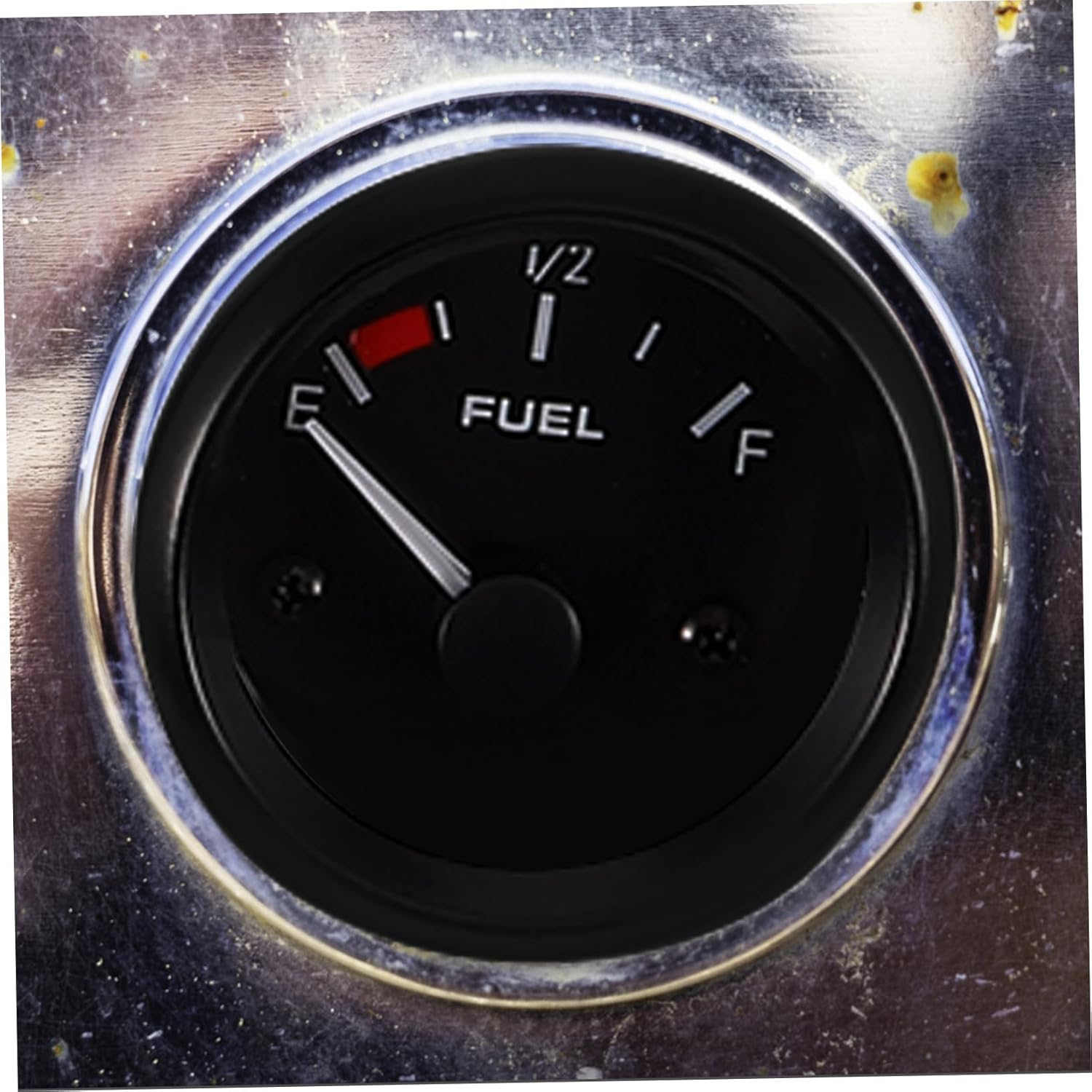 Vehicle Fuel Gauge Black Dial Pointer Automotive Fuel Level with Float for Car and Engineering Vehicle Replacement