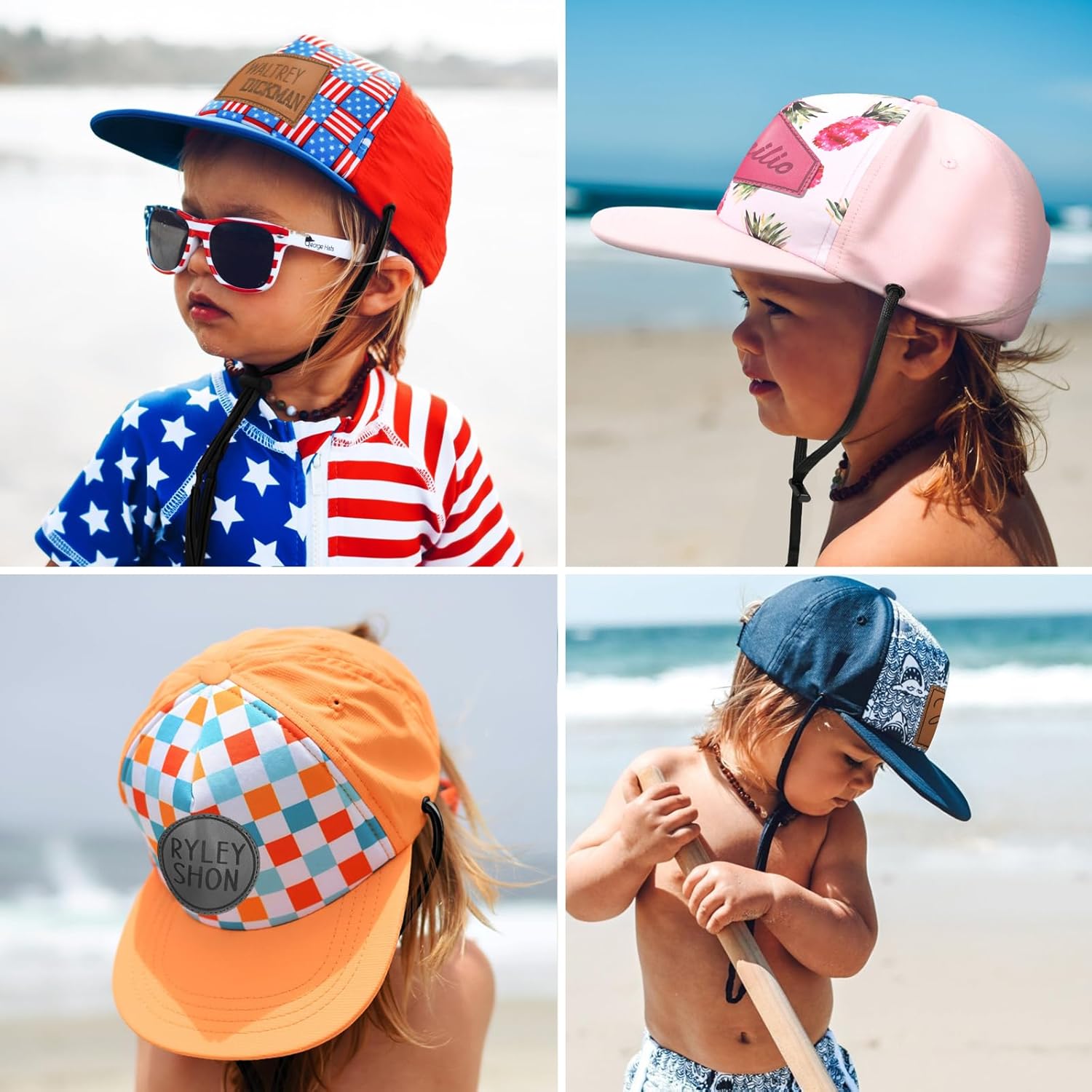 Custom Baseball Cap for Kids Boys Girls, Personalized Snapback Trucker Hats Ball Cap for Baby Toddler Adult Men Women - Image 4