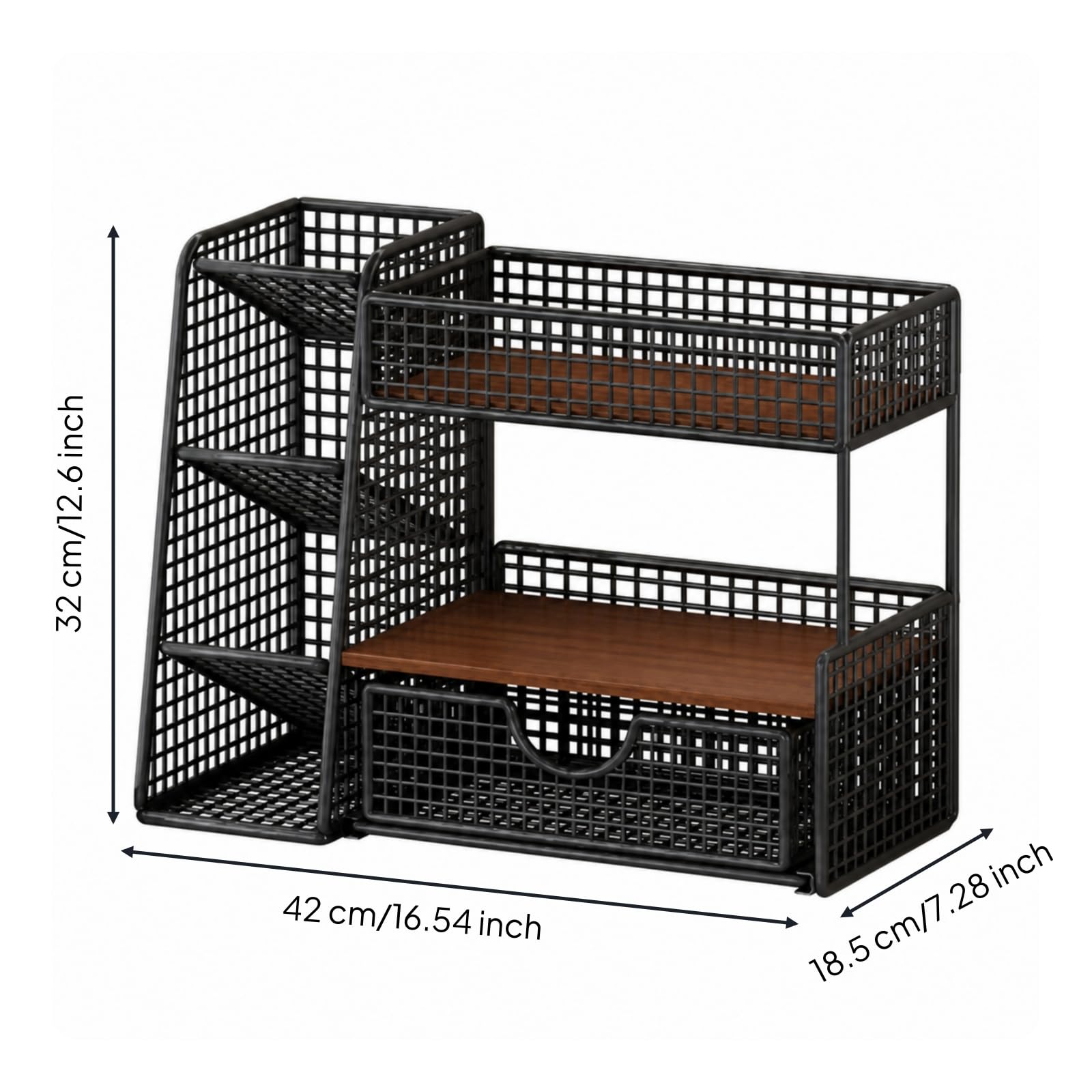 Organizador Malla con s Multifuncional Organizador Hierro y Ventilado para Oficina