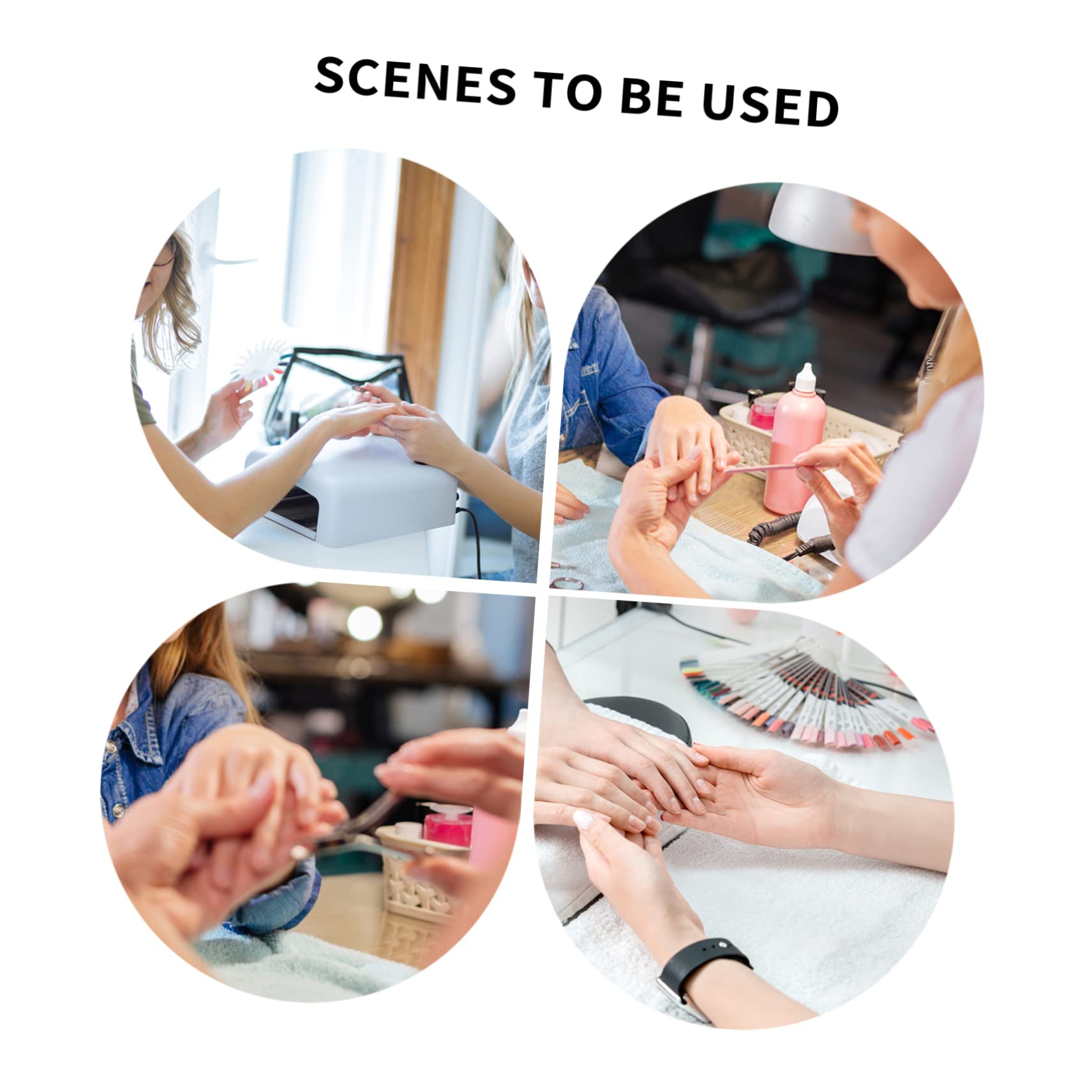 Healeved 100 Piezas taladro de uñas joyas para uñas de bricolaje gemas para uñas home decor accesorios para uñas ornamento decoración decoraciones de uñas pedrería de uñas cristal Decorar