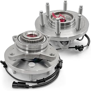 KNOLET 515142 Pair Front Wheel Bearing Hub Assembly for Ford F-150 4WD 2011-14, Expedition 2011-14, Navigator 11-14 - 6 Lugs ABS 38" Cable