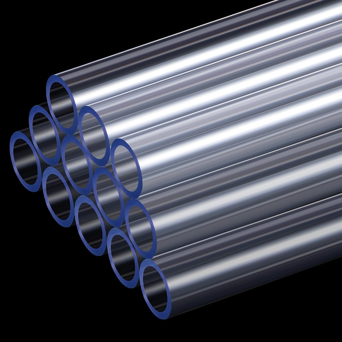 Frienda 12 Pcs Clear PETG Tube