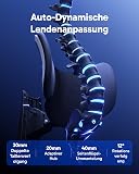 AutoFull G7 Ergonomic Office Chair, 3-Zone Dynamic Lumbar Support, 360° Armrests, CloudTech Mesh, 140° Recline, Footrest, Detachable Back Armor, Desk Chair for Office & Gaming, Black - 3