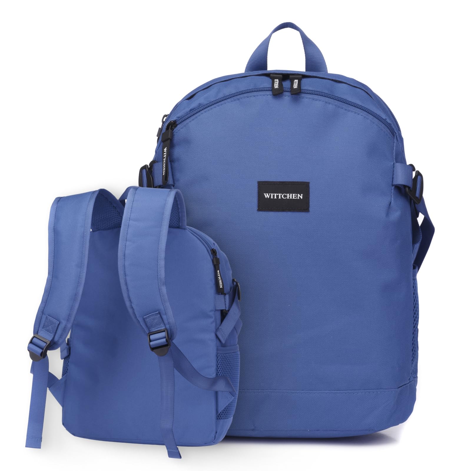 WITTCHEN Expandable Airplane Backpack | 32L Carry-On Backpack | Water Resistant Laptop Backpack 17 Inch | Travel Backpack Carry-on Size | 47 × 32 × 14-18 cm, blue, City (37 x 28 x 12 cm), Casual